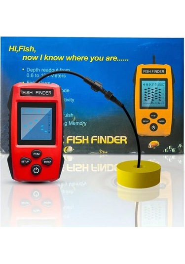 Willowhaven 1 Adet Akıllı Taşınabilir Sonar Balık Bulucu 45 Derece Derinlik Ölçer Alarmlı