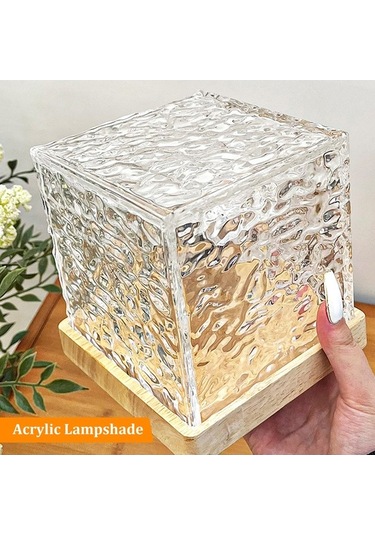 Novahub Usb/batarya Şarjlı 16 Renkli Uzaktan Kumandalı Döner Su Dalgası Led Lamba Çok Renkli