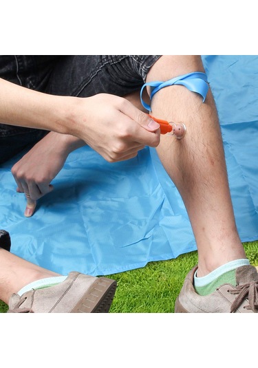 Padalink Yeniden Kullanılabilir Taşınabilir Zehir Çekme Seti: Kamp, Balıkçılık Ve Doğa Yürüyüşleri İçin Kırmızı