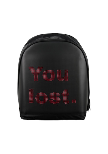 Funky Bag Led Ekranlı Akıllı Motorcu Sırt Çantası Siyah Diğer