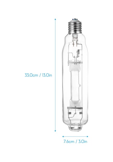 Metal Halide Ampul 1000w 6000k Bitkisel Büyüme Işığı Sera Mh Lambası Tam Spektrum İç Mekan Bitki Büyüme Işıkları E40 Uzun Ömürlü Çok Renkli