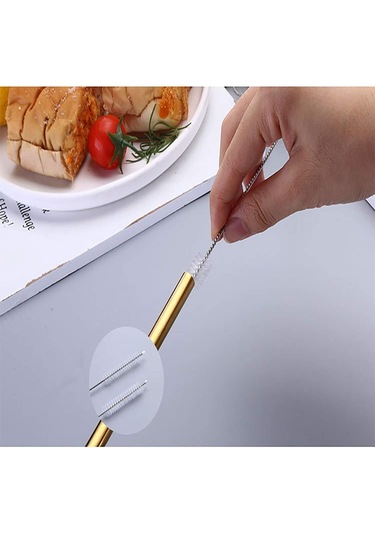 Cc Ggball Straw Fırça Temizleyici 10" Naylon Tüp Temizleyici Şişe Fırça Temizleme Seti 10'lu