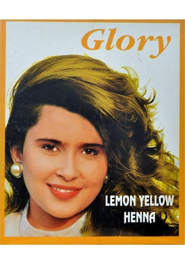 Glory Glory Limon Sarı Hint Kınası (Lemon Yellow Henna) 10 Gr Pak