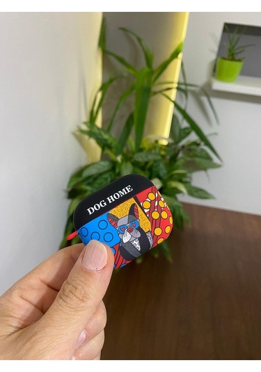 Iphone 3. Nesil Uyumlu Koruyucu Bluetooth Kulaklık Kılıfı Köpek Desenli Fosforlu Figürlü Dog Airpods 3. Nesil