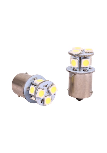 Reedark 8 Led Beyaz Araba Fren Lambası Ba15s 1156 5050 Smd - Hızlı Tepki, Enerji Tasarruflu, 2 Adet Paket