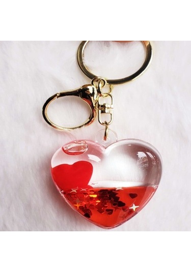 Larimar Kırmızı Kalp Anahtarlık - 9004970808742lmr