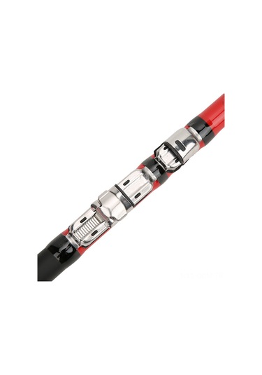 Qingmipy Kırmızı Karbon Ultra Hafif Uzak Atış Balıkçılık Kamışı 2.7m - Yumuşak Kuyruk, Dayanıklı Metal Halka, Ergonomik Anti-skaydı Kolluk, Portatif Kısa Boy Tasarım