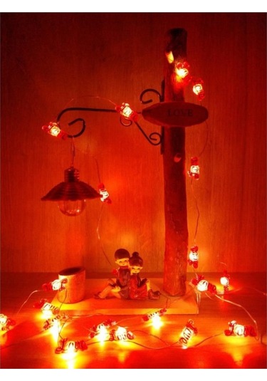 Dekoratif 2 Metre Günışığı Renkli Love Yazı Şekilli Peri Led Işık