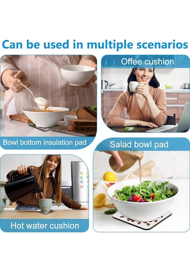 Xurunkeji 36 Adet Süblimasyon Bardak Altlıkları Boşluklar Mdf Mantar Arka Isı Transfer Bardak Altlıkları Ahşap Sert Levha Bardak Altlıkları Boş Süblimasyon Beyaz