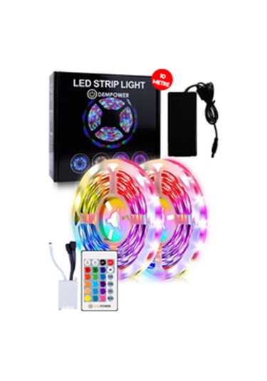 Dempower 10 Metre Şerit Led Çok Renkli