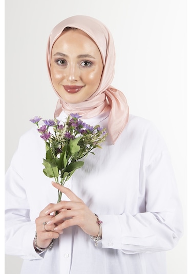 Latte Brisa Vual Eşarp /1196 - Pudra