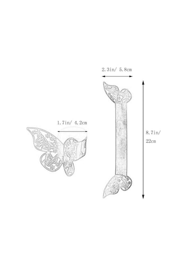 Suntek 20x Kağıt Peçete Halkaları Dekor Sahipleri Serviette Yansıtıcı Mavi