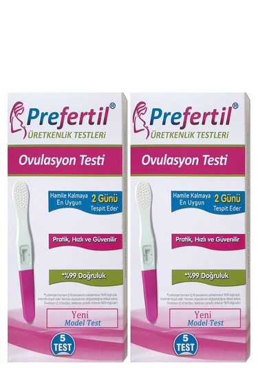 Kalem Tip Ovulasyon Yumurtlama Testi - 2 Kutu 10 Test