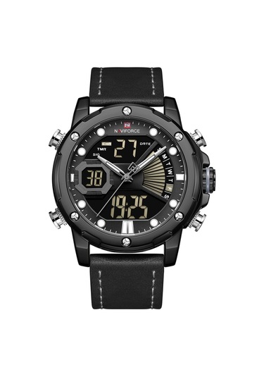 Erkek Saat İş Çok Fonksiyonlu Su Geçirmez Saatler Kuvars Saat Siyah&gri Diğer