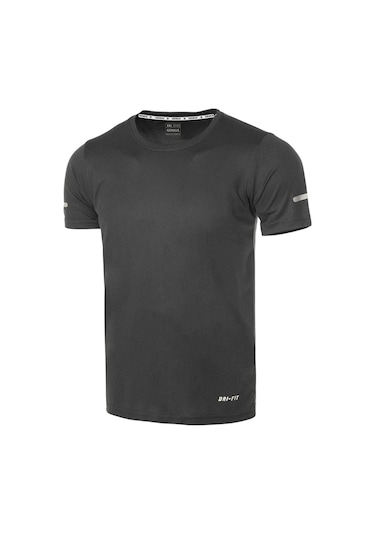 Erkek Nem Emici Hızlı Kuruma Atletik Teknik Performans Spor T-shirt Drıfıt-kısakol Füme