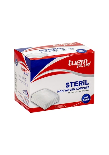Tuem Plus Tuem-602 Steril Non Woven Kompres 5 x 100'lü