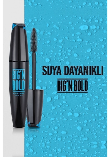 Flormar Big'N Bold Suya Dayanıklı Dolgunlaştırıcı Maskara 002 Waterproof