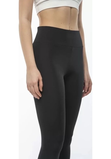 Supplierby Yüksek Bel Geniş Kemer Dalgıç Tayt - Siyah Siyah