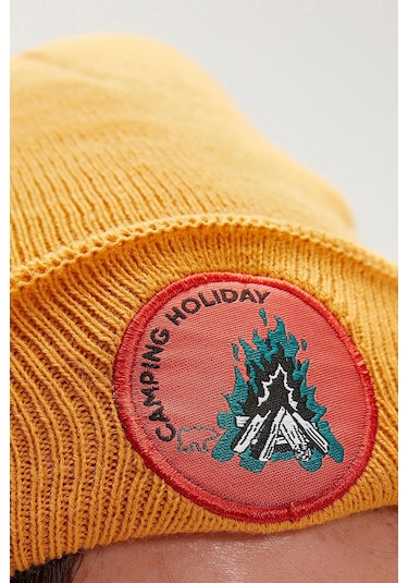 Bad Bear Bonfire Beanie Erkek Bere-27547 - Sarı