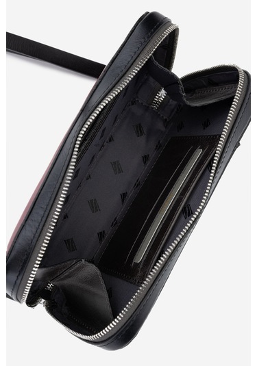 Valmenti Origame Erkek Gri\siyah Hakiki Deri El Çantası 301 Carlyle Erk Canta Y24 Gri