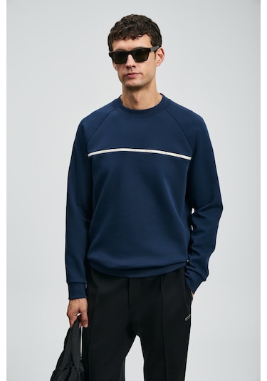 Lufian Erkek Cosmo Sweatshirt 112030181 Lacivert Lacivert