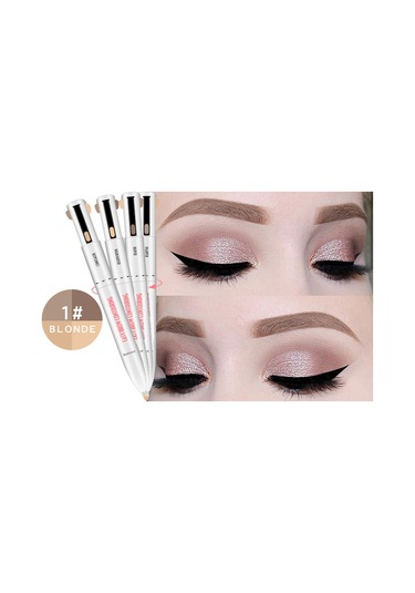 Yifomall 4 Lü Kaş Kalemi Seti - Suya Dayanıklı, Doğal Görünüm, Kaş Kontür Ve Aydınlatma İçin Makyaj Aracı