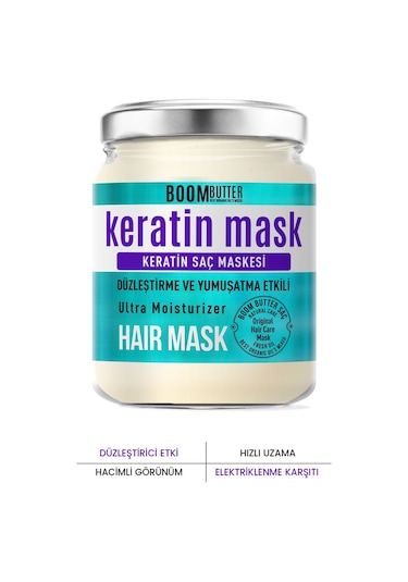 Boom Butter Onarıcı Keratin Saç Maskesi 190 ML