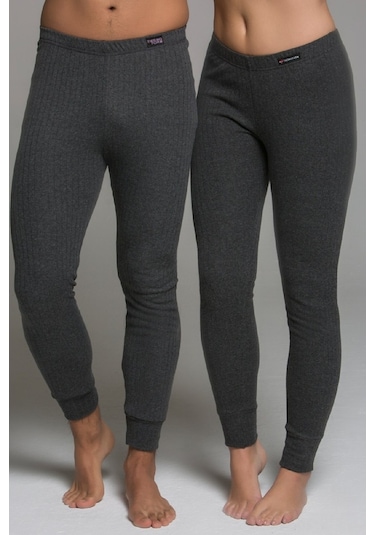 Thermoform Soft Unisex Termal Alt İçlik  Antrasit Koyu Gri