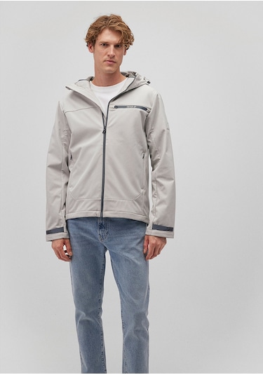 Mavi - Kapüşonlu Gri Ceket 0110357-70074 Gri