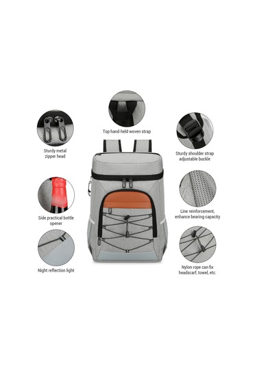 Yifomall Sıcak Soğuk Tutan Dış Mekan Kamp Çantaısı - Su Geçirmez, Hafif, Büyük Kapasiteli Piknik Yemek Çantası Logo Özel Tasarım Siyah Siyah