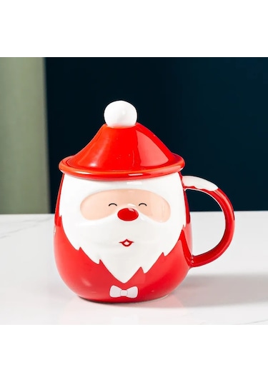 Verona Porselen Kupa Bardak - Noel Baba Ve Yılbaşı Temalı