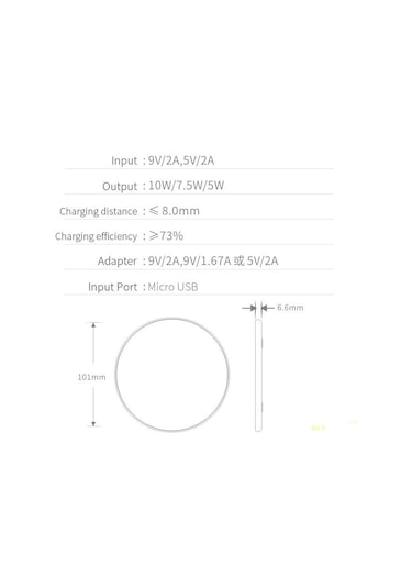 Universal 10 Watt Kablosuz Wİreless Şarj Aleti ped
