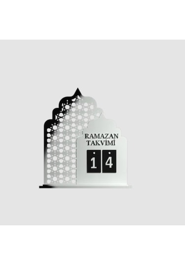Dekoratif Ramazan Takvimi Masaüstü Gün Değiştirmeli Modern İslami Ev Dekoru