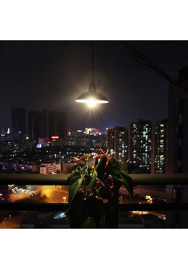 Güneş Enerjili Enerji Kolye Işık E27 Açık Lamba Duyarlı