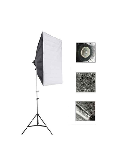 Rabsev Softbox 50x70 CM Tek Duylu Sürekli Işık Youtube Video Ve Fotoğraf Çekimi