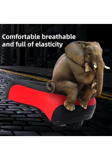 Motion003 Siyah Ve Beyaz Darbe Emici Model Siyah Beyaz Sok Emici Bisiklet Koltuğu Genis Yumusak Kalinlastirilmis Oturma Yastigi Dagin Bisikletleri Icin Rahat Ekipman Altın