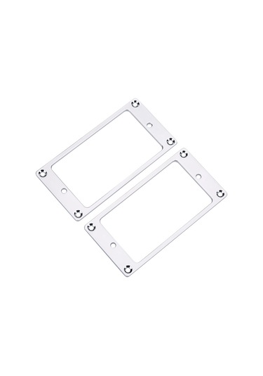 Hfambition Elektro Gitar Tespit Edici Taşıyıcı, Metal Konstruksiyon, 2 Adet, 2x2 Düz Çerçeve, Gümüş Renk, Dıy Parça