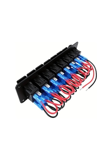 Xuweiwei 6 Yol 4x4 Alüminyum Joystick Paneli Çift Usb 42a Hızlı Şarj Mavi Led Aydınlatma Voltaj Göstergesi Otomotiv Aksesuarı