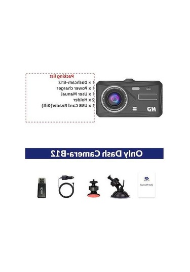 Createtech Araba Hd 1080p Dash Kamera, Dokunmatik Gece Görüş, Kamera Araba Dvr Only Kullanıcı Yönlendirmeli Dashcam-b12