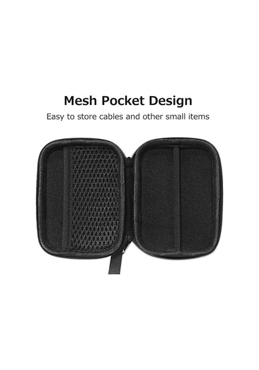 Moveevo Siyah Nilon Mouse Çantası -  Magic Mouse 2 Uyumlu Taşınabilir Depolama Kutuğu Siyah