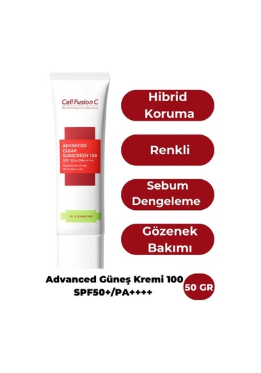 Cell Fusion C Tüm Cilt Tipleri Için Yüksek Koruyucu Advanced Güneş Kremi 100 Spf50 /pa 50 G