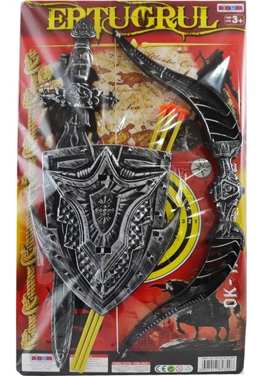 3'in 1 Oyuncak Ertuğrul Kılıç Kalkan Ok Yay Seti