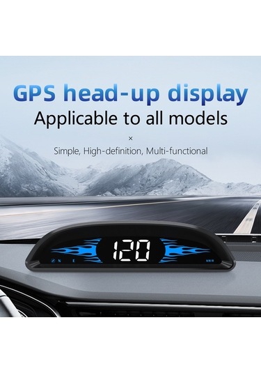 Pazly G2 Araba Hud Dijital Gps Navigasyon Hız Göstergesi - Siyah