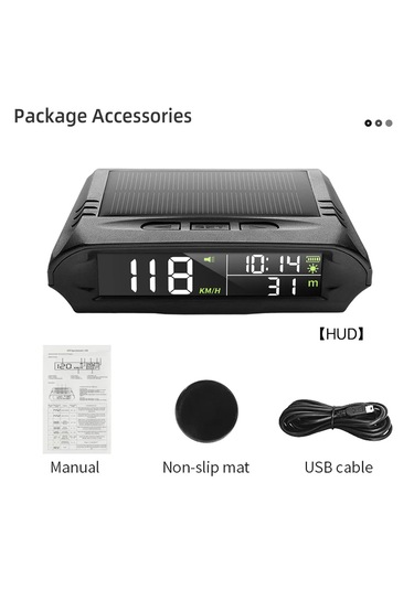 Monozone Güneş Enerjili Hız Ölçer Evrensel Gps Hız Göstergesi