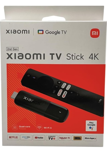 Xiaomi Tv Stick 4k 2. Nesil Medya Oynatıcı, Google Tv, Dolby Vi