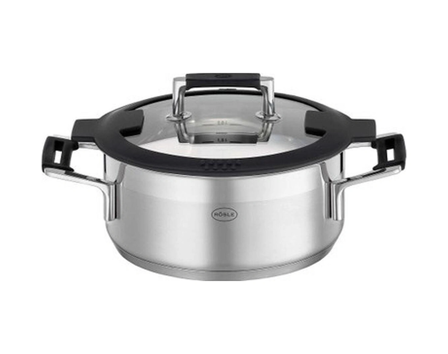 Rösle Silence Pro Kısa Tencere 20 Cm Bakır - Siyah