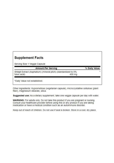 Swanson Shilajit Extract - Herbal Promoting Cell Growth Support -