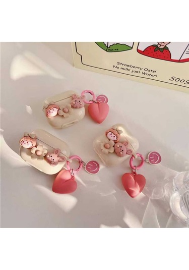 Iphone Pro/pro2 Nesil Uyumlu Koruyucu Bluetooth Kulaklık Kılıfı Kız Airpods Pro/pro2 Nesil