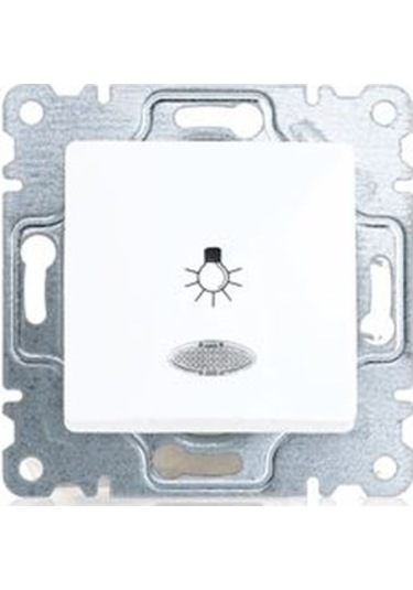 Makel lıllıum Beyaz Işıklı Yaylı lıght Butonu