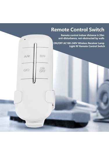 Yaozixa Mr703 Kablosuz Uzaktan Kumandalı Soket Anahtarı 3 Yollu 3x1000w 220v Led Lambalar, Fanlar İçin 20m Mesafe Engellere Dayanıklı